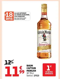 Auchan CAPTAIN MORGAN Rhum offre