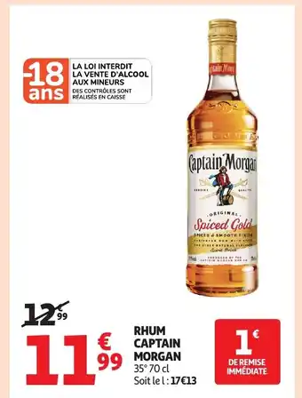 Auchan CAPTAIN MORGAN Rhum offre