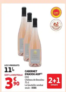 Auchan Cabernet d'anjou aop offre