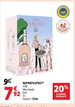 Auchan Igp pays d'oc offre