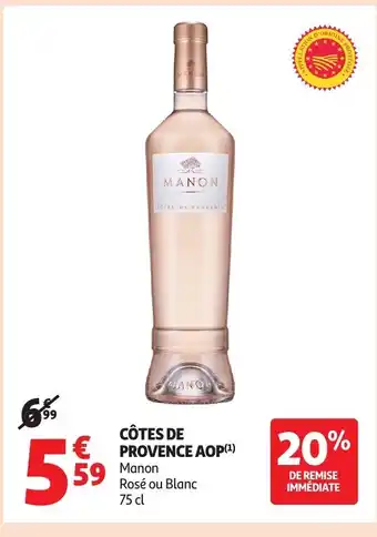 Auchan Côtes de provence aop offre