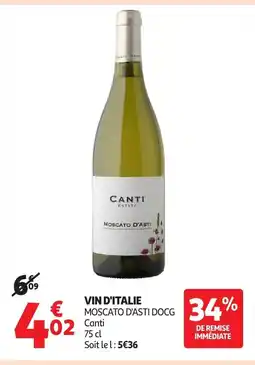 Auchan Vin d'italie offre