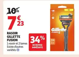 Auchan GILLETTE Rasoir fusion offre