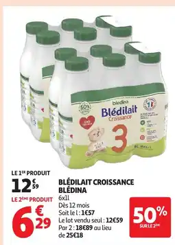 Auchan BLÉDILAIT Croissance blédina offre