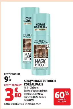 Auchan L'ORÉAL PARIS Spray magic retouch offre