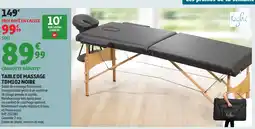 Auchan Table de massage tdm102 noire offre