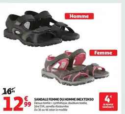 Auchan INEXTENSO Sandale femme ou homme offre