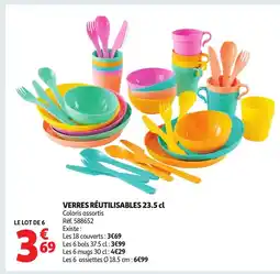 Auchan Verres réutilisables offre