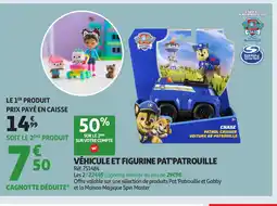 Auchan PAT'PATROUILLE Véhicule et figurine offre