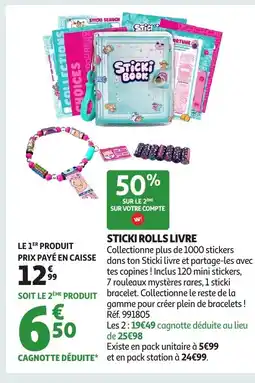 Auchan Sticki rolls livre offre