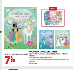Auchan Opération j'habille mes amies offre