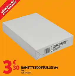Auchan 30 ramette 500 feuilles a4 offre