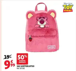 Auchan Sac goûter lotso offre