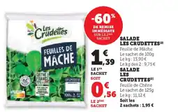 Super U LES CRUDETTES Salade offre