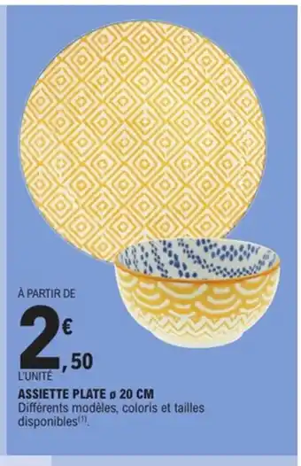 E.Leclerc Assiette plate offre