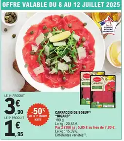 E.Leclerc BIGARD Carpaccio de boeuf offre