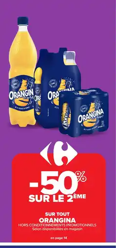 Carrefour ORANGINA Sur tout offre