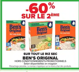 Carrefour BEN'S ORIGINAL Sur tout le riz sec offre