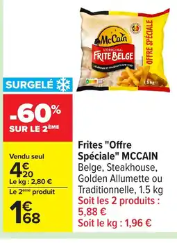 Carrefour MCCAIN Frites Offre Spéciale offre