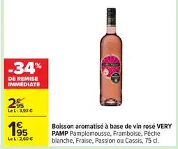 Carrefour VERY PAMP Boisson aromatisé à base de vin rosé offre