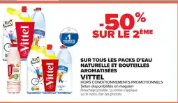 Carrefour VITTEL Sur tous les packs d'eau naturelle et bouteilles aromatisées offre