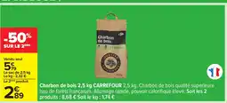 Carrefour CARREFOUR Charbon de bois offre