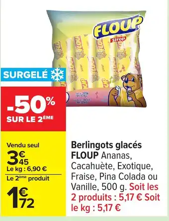 Carrefour FLOUP Berlingots glacés offre