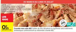 Carrefour Crevette rose cuite ASC offre