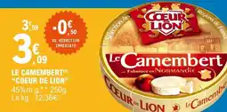 E.Leclerc Le Camembert 'Coeur de Lion' offre