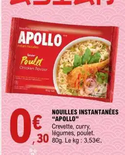 E.Leclerc Nouilles Instantanées 'Apollo' offre