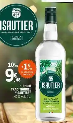 E.Leclerc RHUM TRADITIONNEL 'ISAUTIER' offre