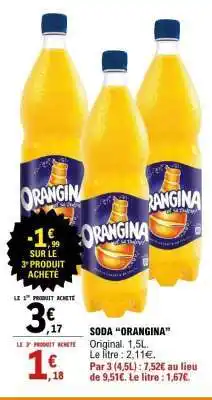 E.Leclerc Soda 'Orangina' offre