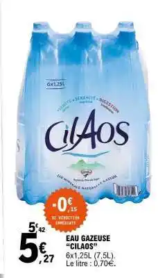 E.Leclerc Eau gazeuse 'Cilaos' offre