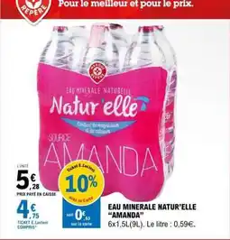 E.Leclerc EAU MINERALE NATUR’ELLE “AMANDA” offre
