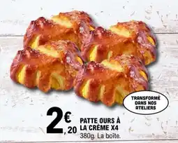 E.Leclerc PATTE OURS À LA CRÈME X4 offre