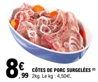E.Leclerc CÔTES DE PORC SURGELÉES offre