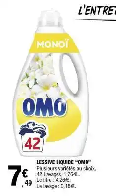 E.Leclerc LESSIVE LIQUIDE “OMO” offre
