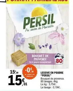 E.Leclerc LESSIVE EN POUDRE “PERSIL” offre