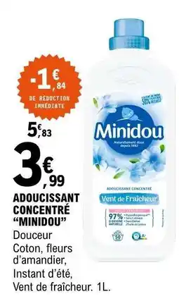 E.Leclerc Adoucissant Concentré Minidou offre