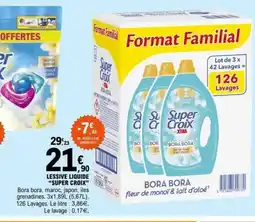 E.Leclerc Lessive liquide 'Super Croix' offre