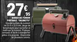 E.Leclerc BARBECUE FUMOIR PORTABLE 'DILORETTI' offre