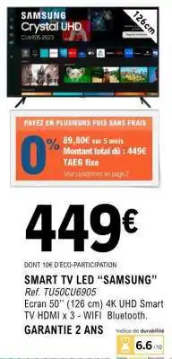 E.Leclerc SMART TV LED “SAMSUNG” offre