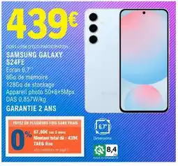 E.Leclerc Samsung Galaxy S24FE offre