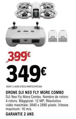 E.Leclerc DRONE DJI NEO FLY MORE COMBO offre