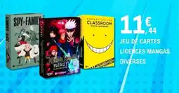 E.Leclerc JEU DE CARTES LICENCES MANGAS DIVERSES offre