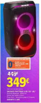 E.Leclerc ENCEINTE PARTYBOX CLUB 120 JBL offre