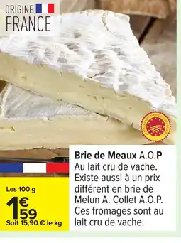 Carrefour Brie de Meaux offre