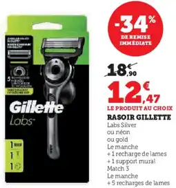 Super U Rasoir gillette offre
