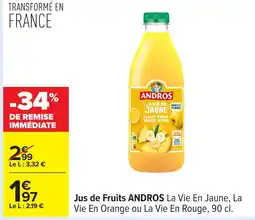 Carrefour ANDROS Jus de Fruits offre