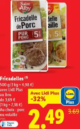 Lidl Fricadelles offre